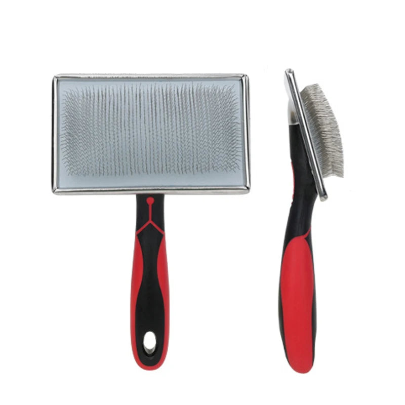 Pet Grooming Needle Comb — Stainless Steel Fur Trimming Tool