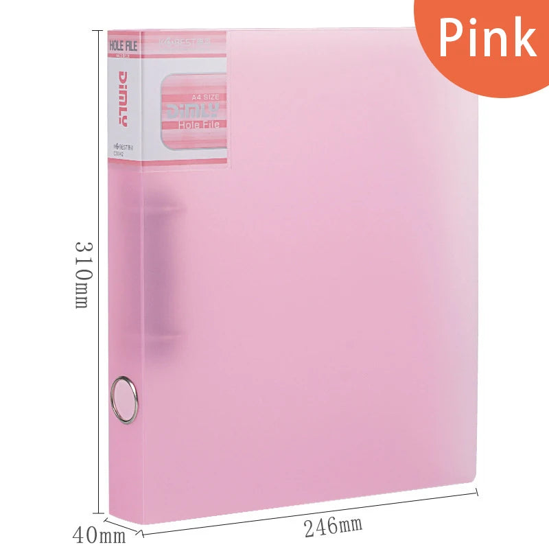 HUALIWEN A4 Binder Folder — Durable 2-Hole Document Organizer