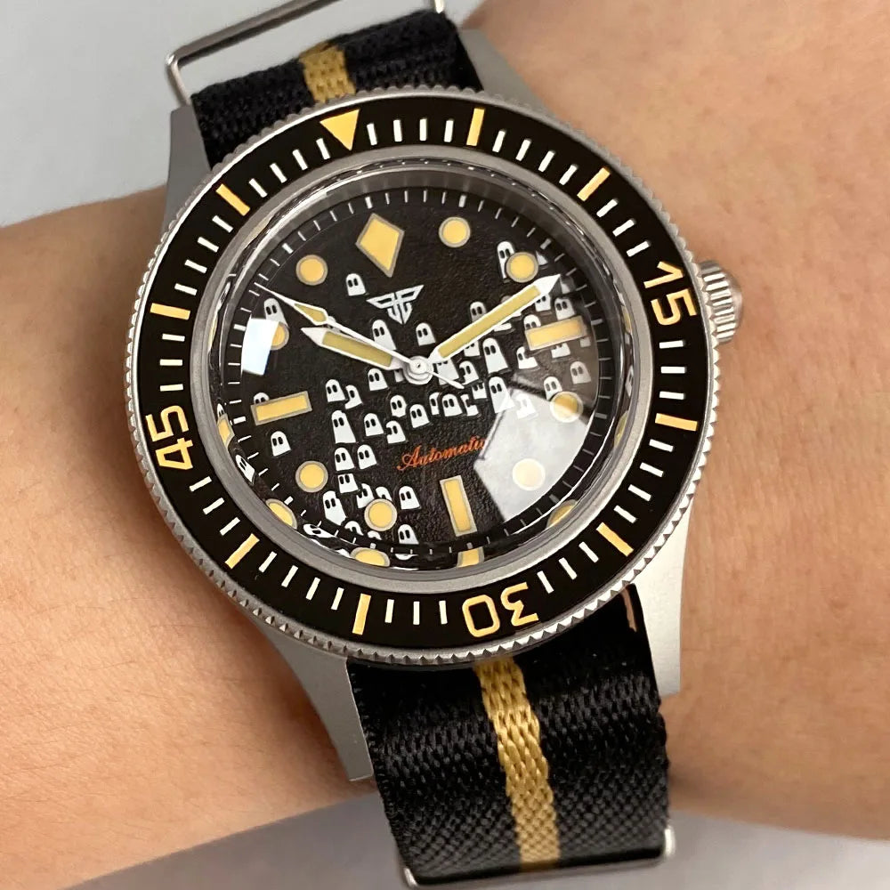 tandorio Automatic Mechanical Watch — 40mm Sapphire Glass Diver Style