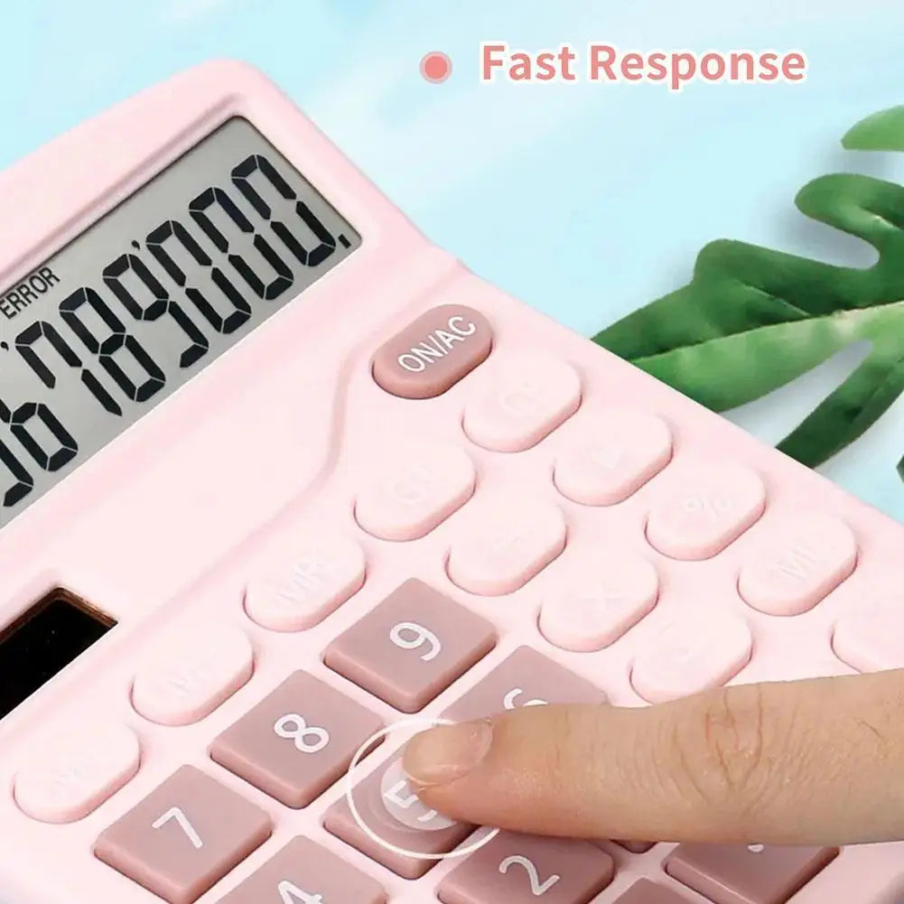 12-Digit Dual Power Calculator — Solar and Battery Office Tool