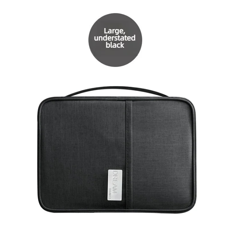Waterproof Travel Wallet — Multi-Pocket Passport & Document Organizer