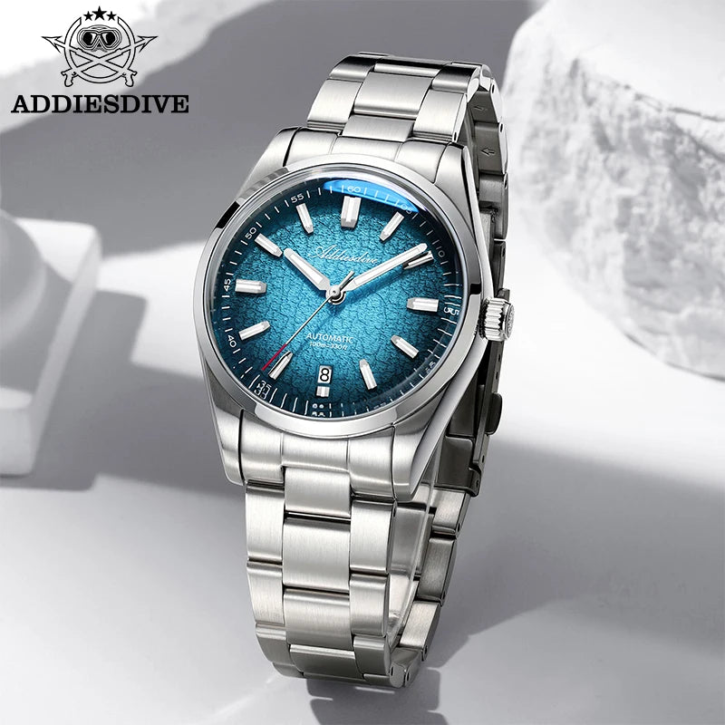 ADDIESDIVE Luxury Automatic Men's Watch — Super Luminous Diver Style
