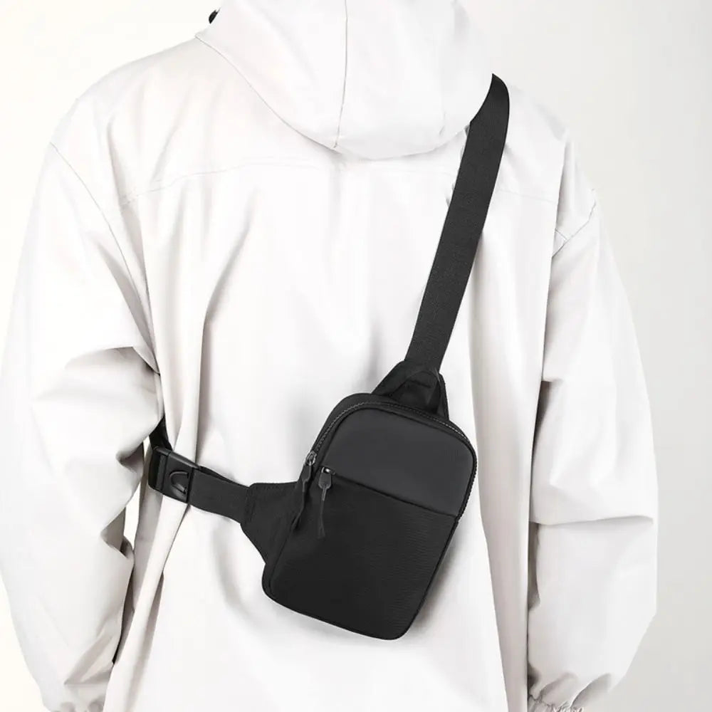 Men's Canvas Chest Bag — Compact Crossbody Sling for Daily Essentials