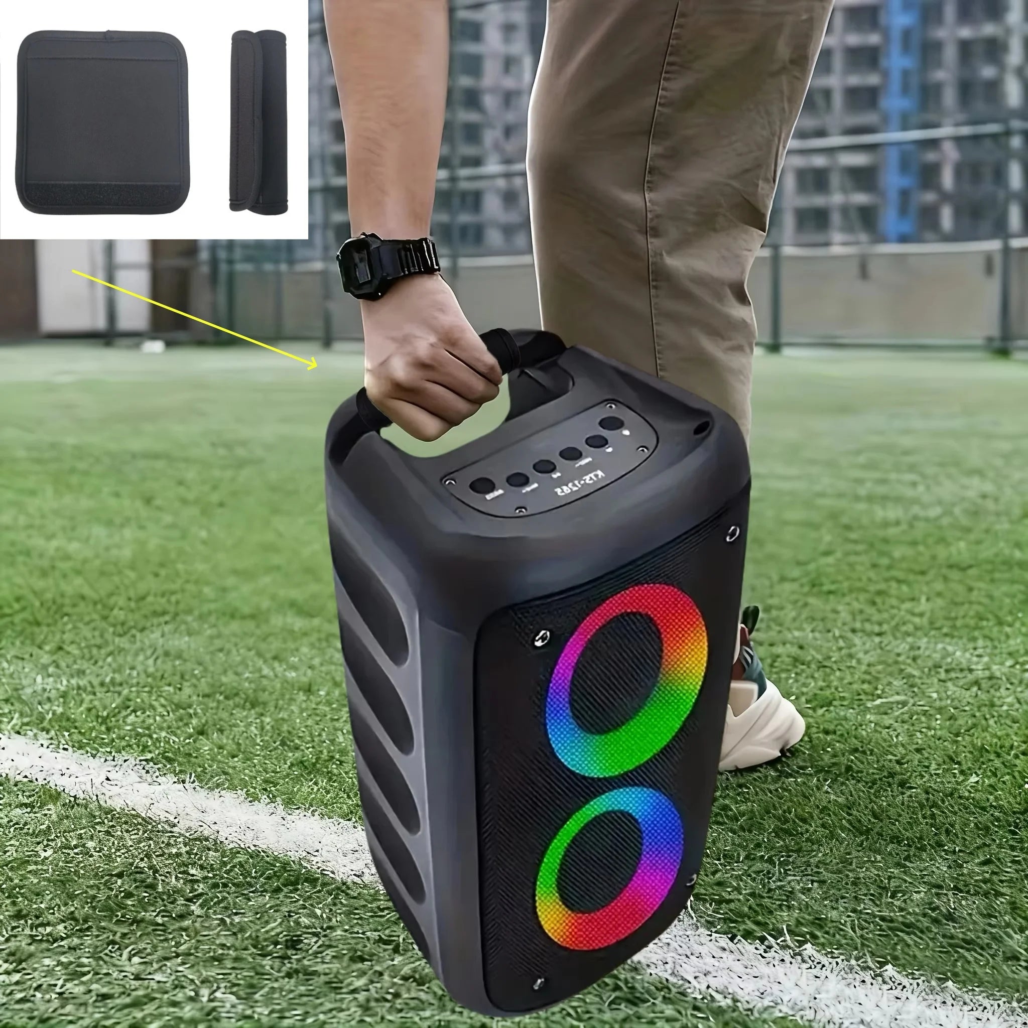 Speaker Handle Protector — Non-Slip Grip & Durable Textile Cover