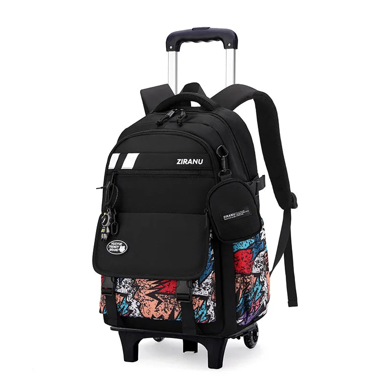 Children's Wheeled School Backpack — Rolling Trolley Bag for Students