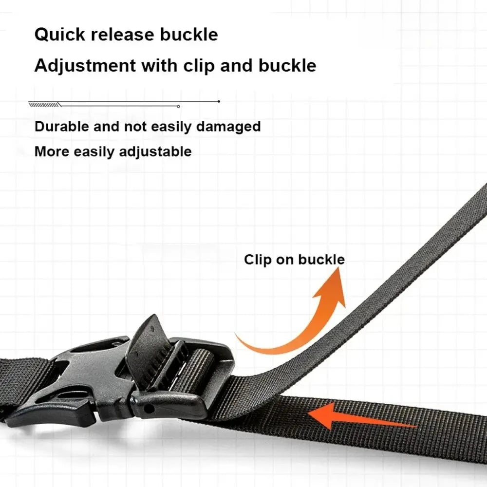 Adjustable Outdoor Luggage Strap — Heavy Duty Nylon Packing Belt
