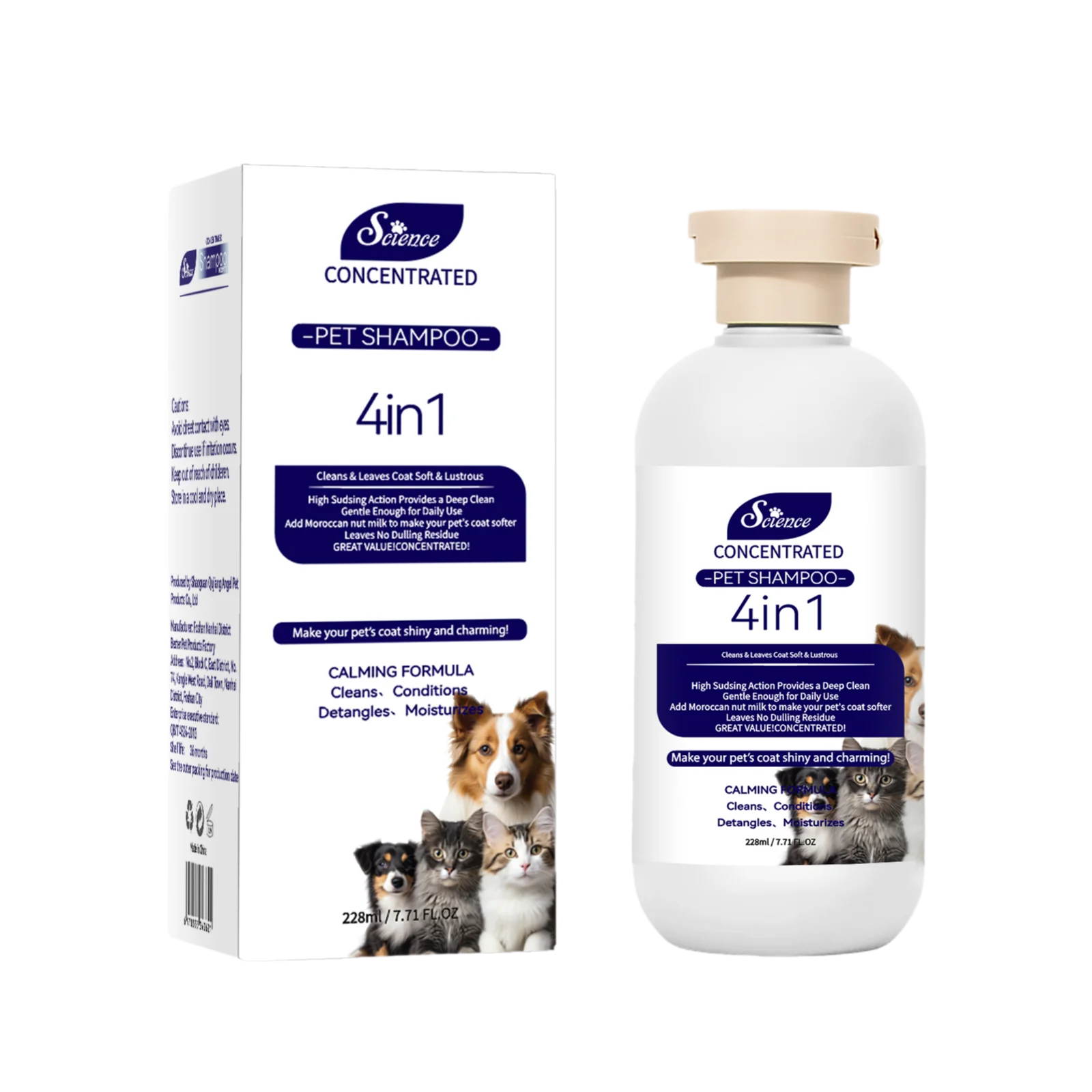 Pet Shampoo — Hypoallergenic Formula