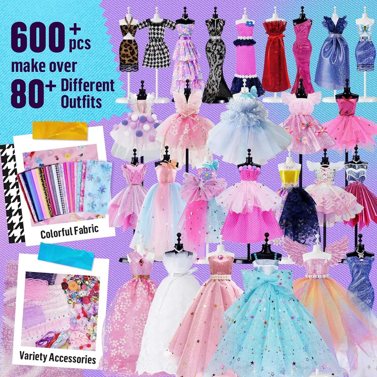DIY Doll Clothes Craft Kit — Creative Handmade Fashion Set for Kids