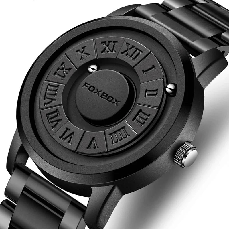 foxbox Magnetic Levitation Watch — Creative Floating Pointer Quartz Wristwatch