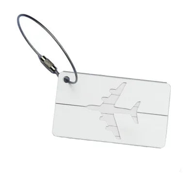 ZUOFILY Aluminum Luggage Tag — Durable Suitcase ID Label with Privacy Cover