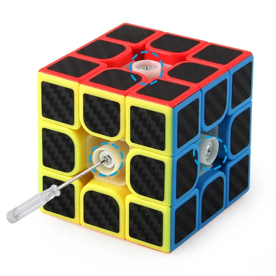 Carbon Fiber Texture Puzzle Cube Collection — Brain Teaser for All Skill Levels