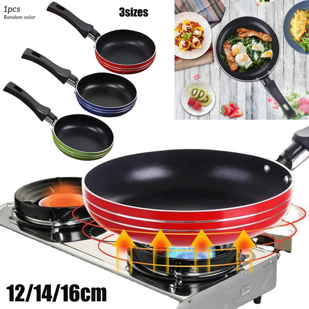 Mini Non-Stick Stainless Steel Frying Pan — Compact Single-Serving Cookware