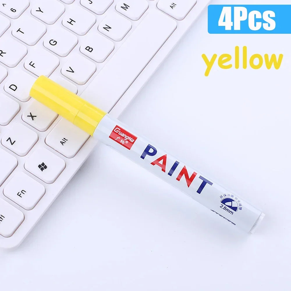 Permanent Paint Marker Pens — Waterproof Quick-Dry Tire & Craft Markers