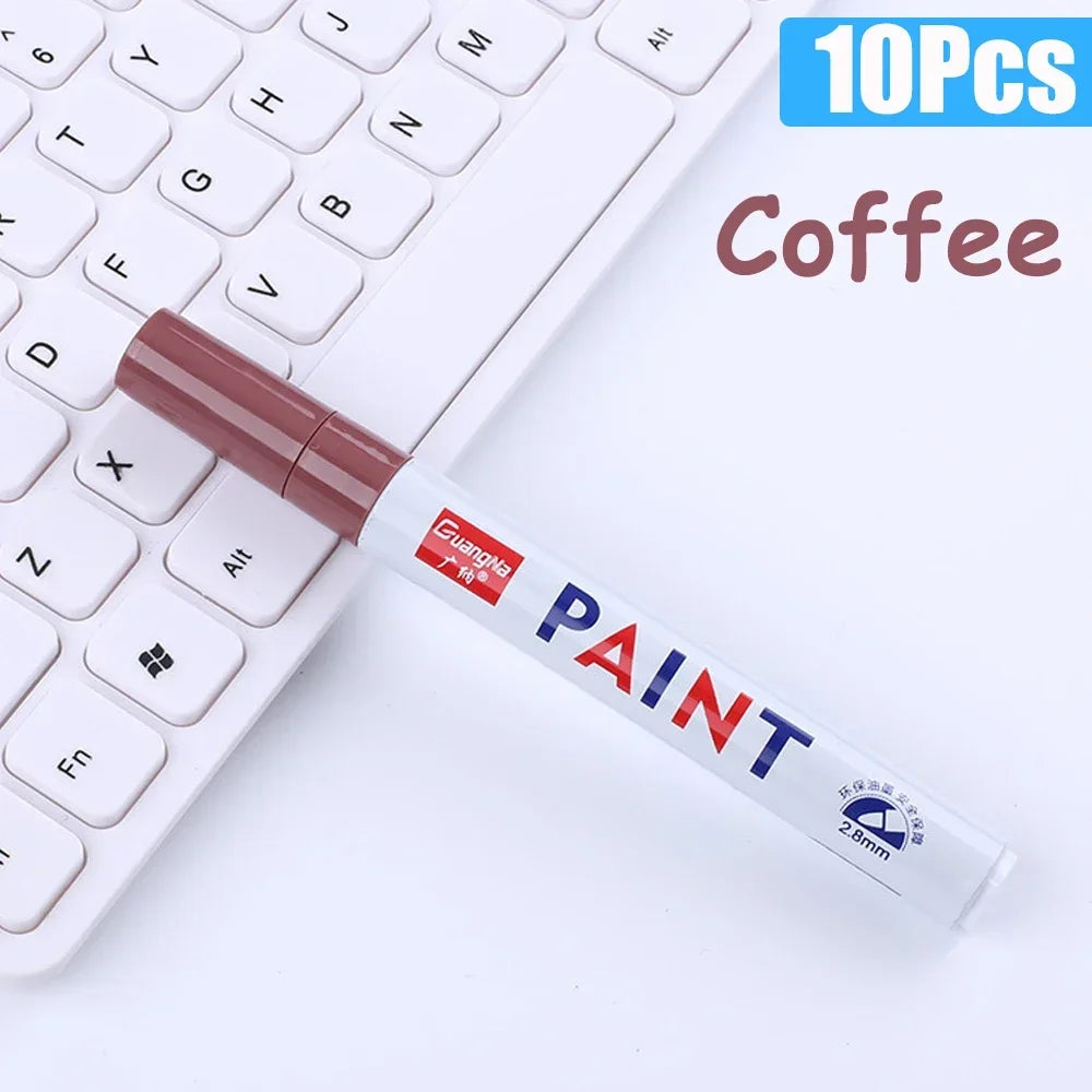 Permanent Paint Marker Pens — Waterproof Quick-Dry Tire & Craft Markers