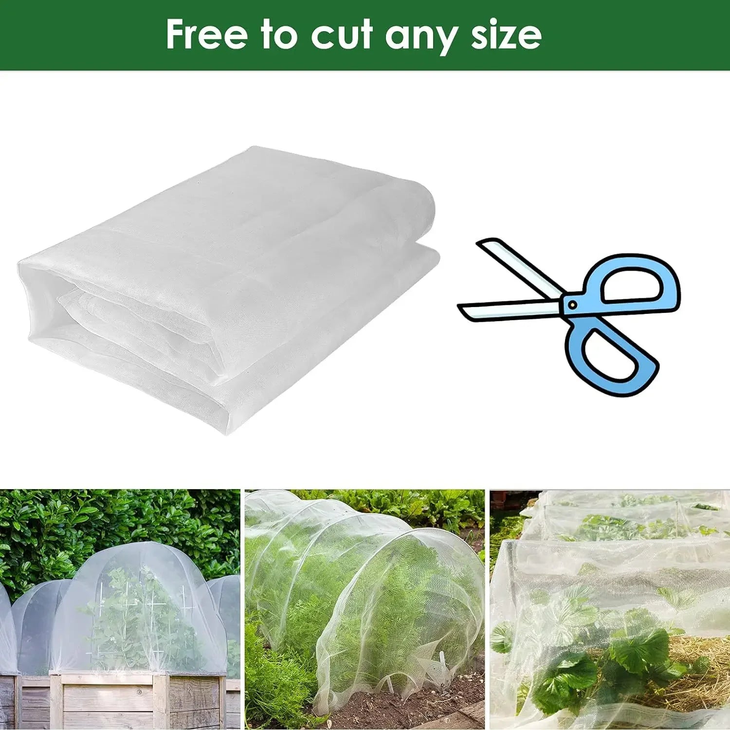 Garden Plant Insect Netting — Protective Mesh for Vegetables and Flowers