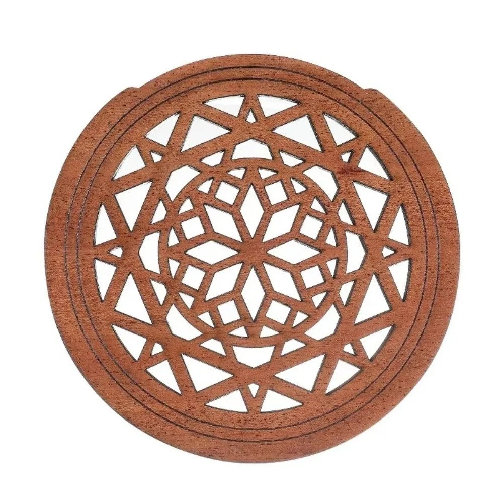 Wooden Acoustic Guitar Soundhole Cover — Anti-Feedback Carved Shield