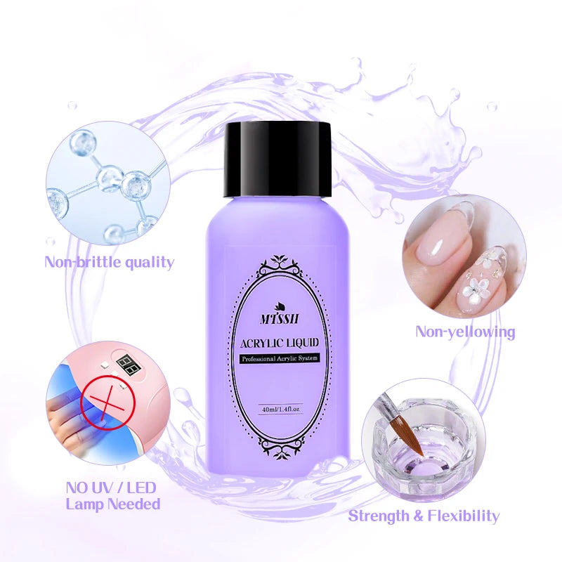 Mtssii Acrylic Liquid Monomer Set — Professional Nail Extension Kit