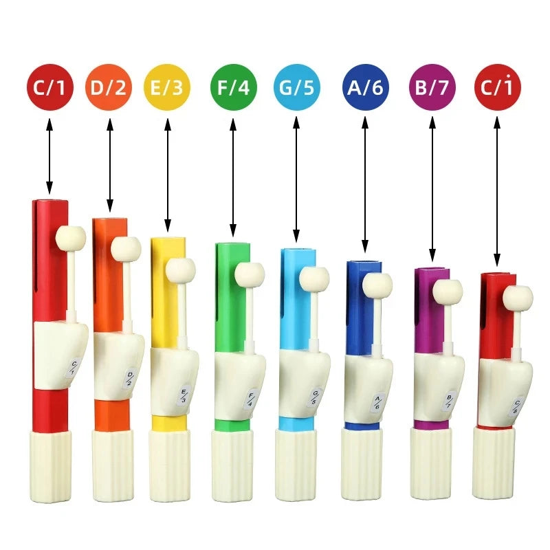 AtushiBalang 8-Note Metal Xylophone — Educational Percussion Musical Instrument