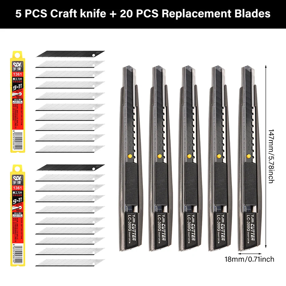 WUTA Precision Craft Knife — Professional Utility Cutter for Arts and DIY