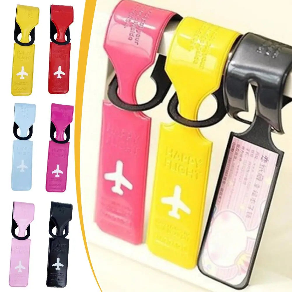 Travel Luggage Tag Holder — Waterproof Suitcase ID Label for Baggage