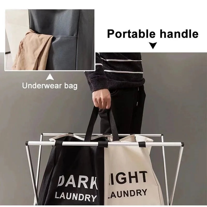 Foldable Laundry Storage Bag — Waterproof Oxford Fabric Organizer