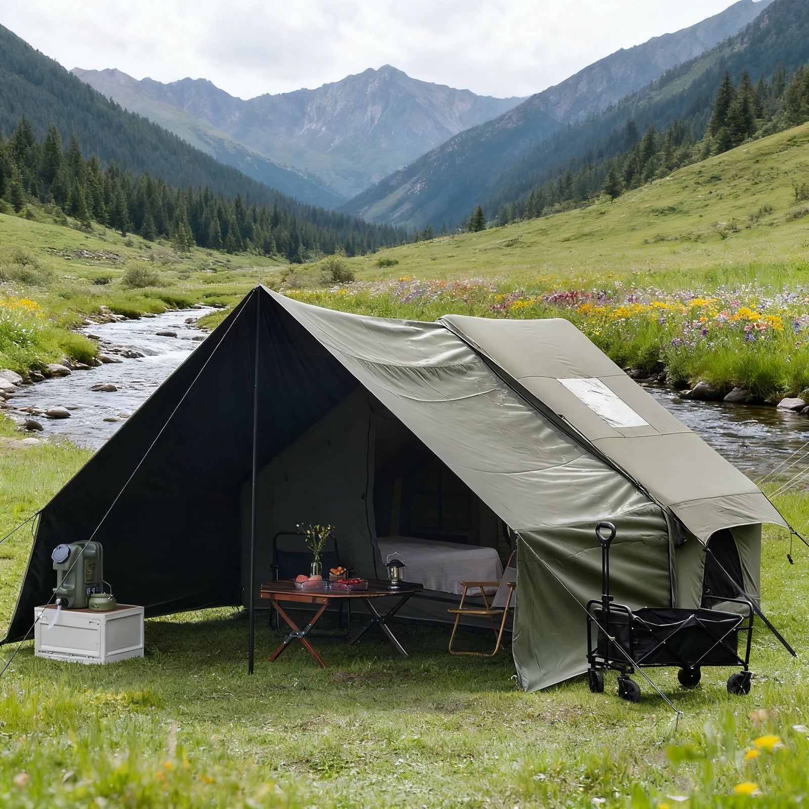 Pakicetus Inflatable Camping Tent — Luxury Glamping Gear for Families
