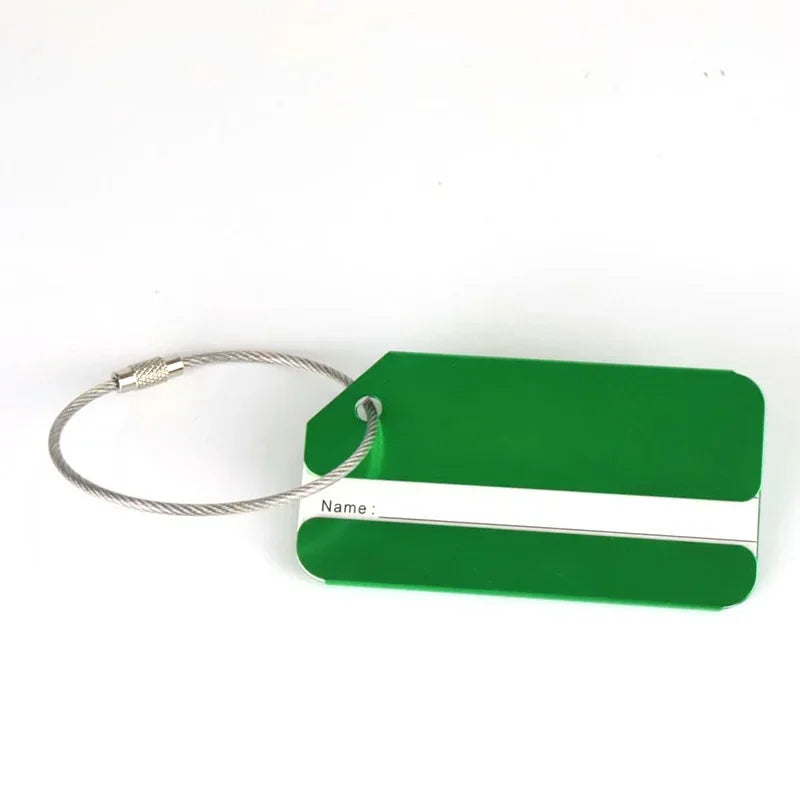 eTya Aluminum Alloy Luggage Tag — Durable Suitcase ID Holder for Travel