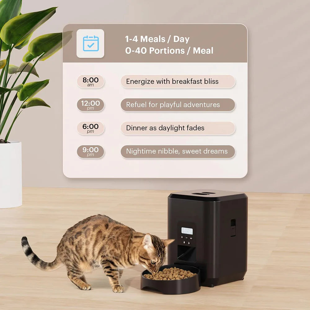 ZYfeeder Automatic Pet Feeder — Timed Portion Control Dispenser