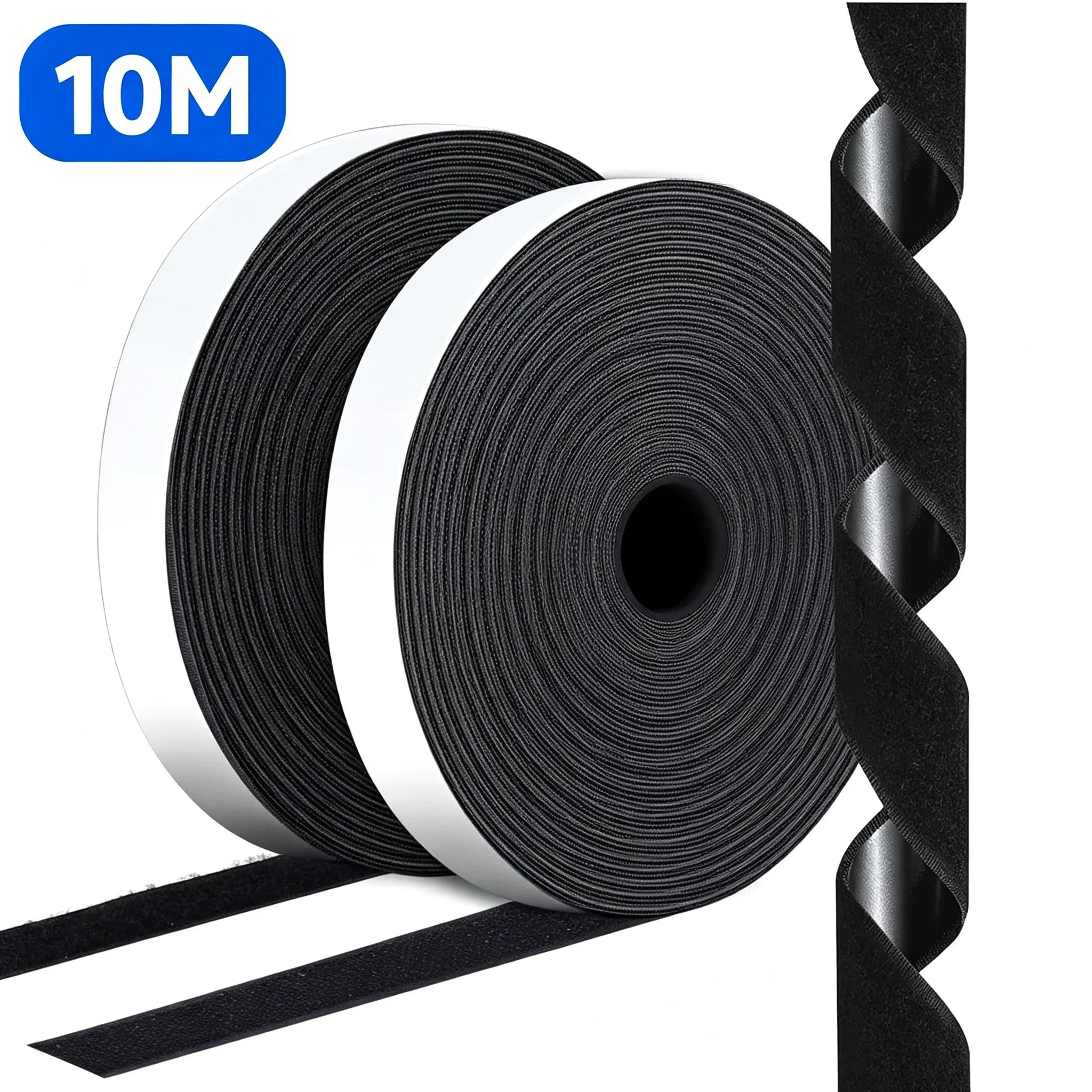 Self-Adhesive Hook and Loop Fastener Roll — Versatile Double-Sided Magic Tape