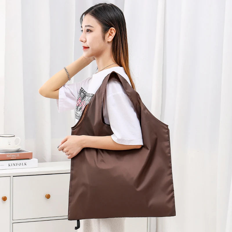 Foldable Reusable Shopping Bag — Large Capacity Eco-Friendly Tote