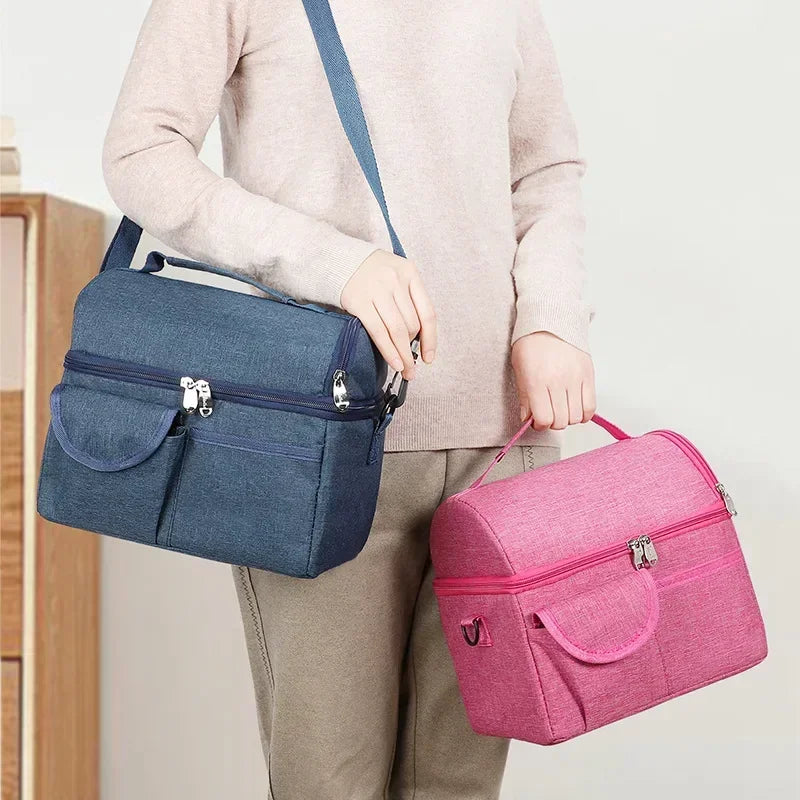 SMHXIANGQIANJIN Insulated Lunch Bag — 8L Thermal Cooler for Food & Drinks