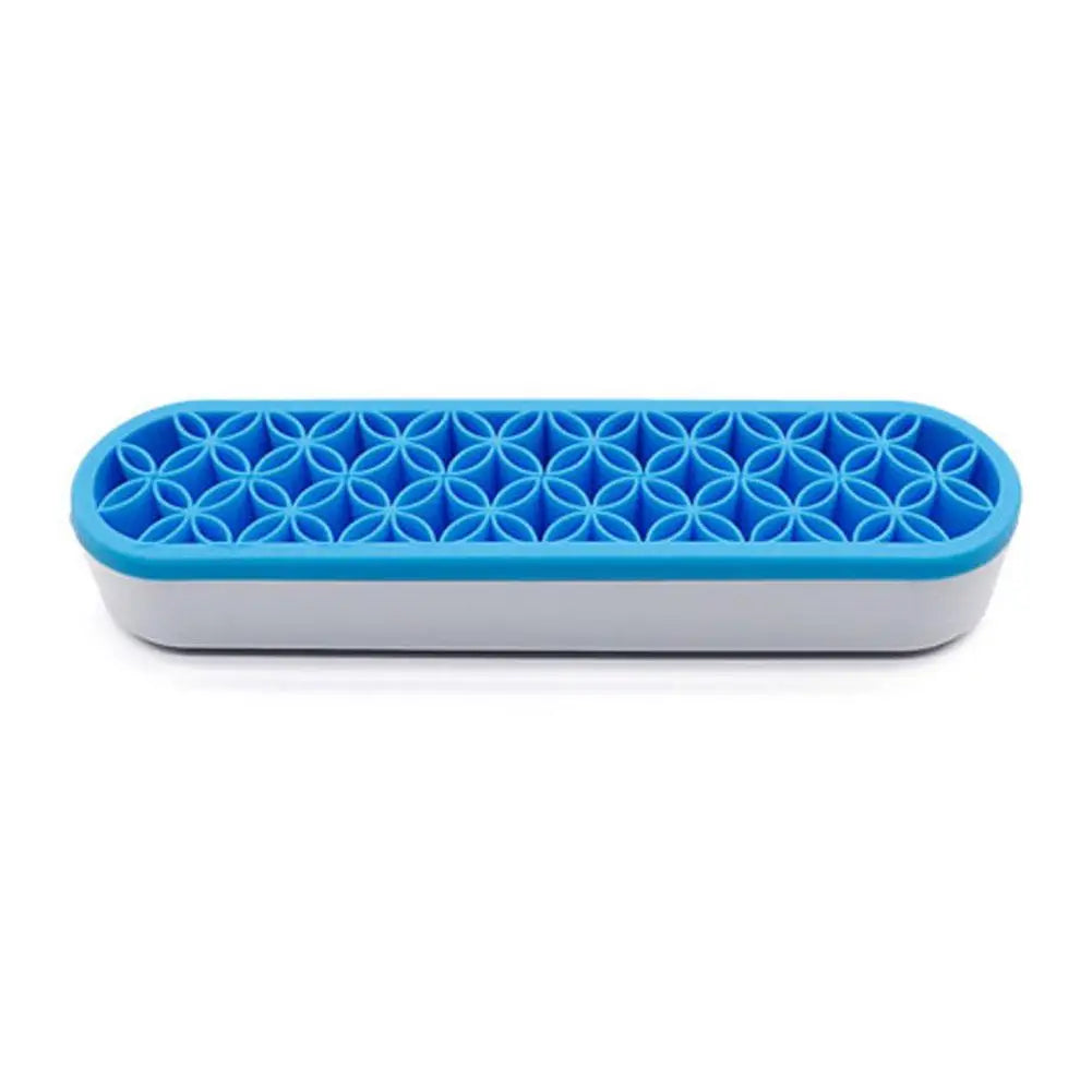 Makeup Brush Organizer Holder — Multi-Grid Desktop Cosmetic Storage Stand