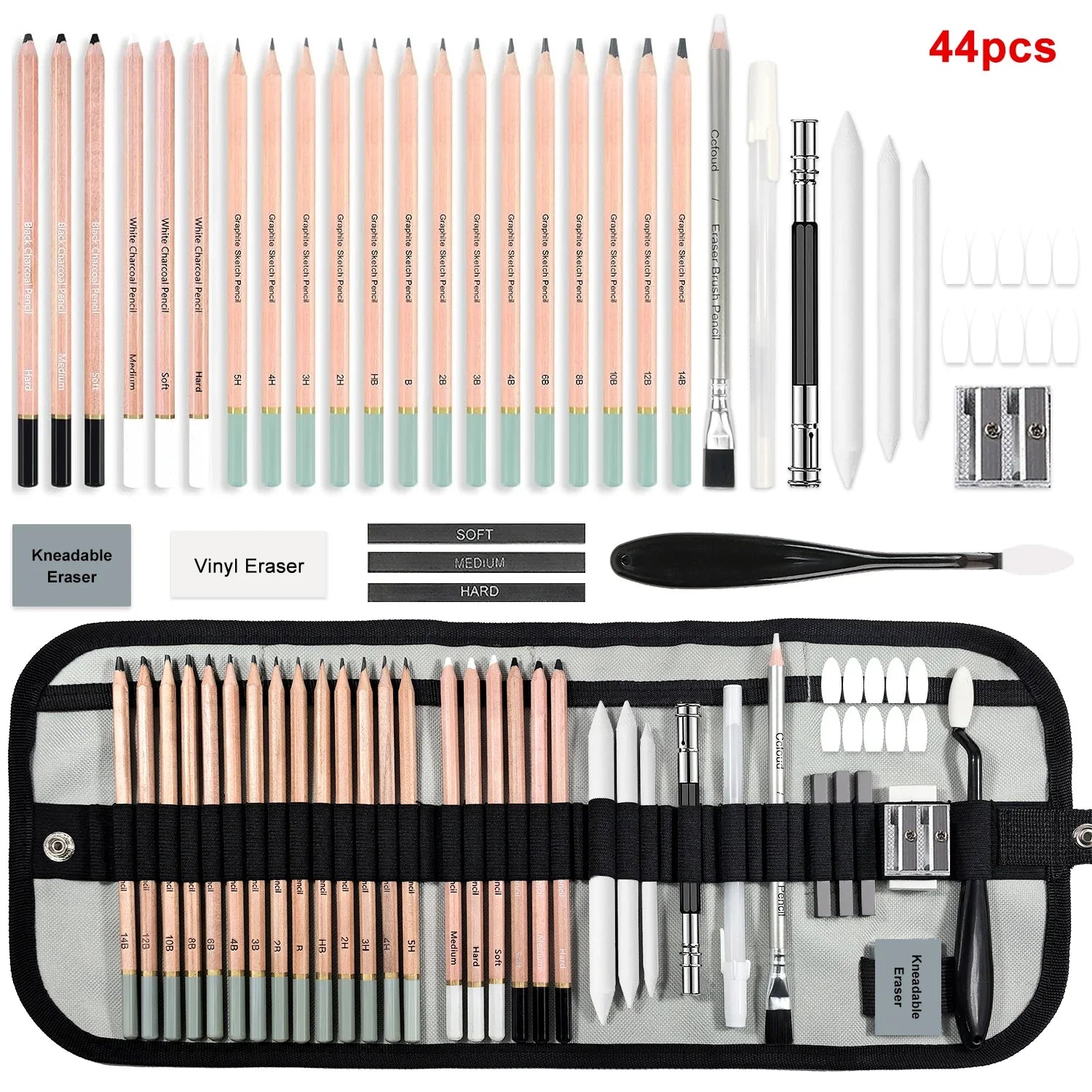 Professional Sketching Kit — Comprehensive Art Supplies Set for Drawing