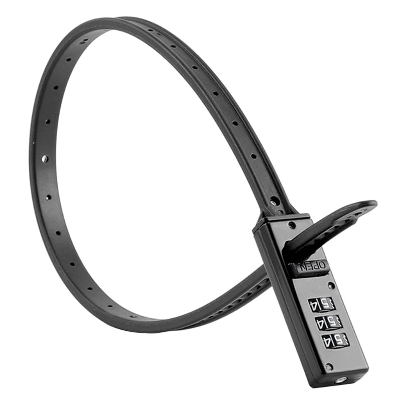 Adjustable Zip Tie Cable Lock — Multi-Purpose Combination Security Lock