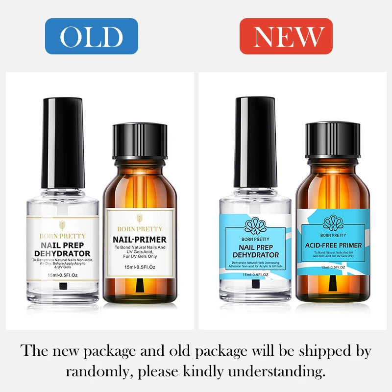 BORN PRETTY Nail Prep Dehydrator and Prime Set — Long Lasting Gel Prep