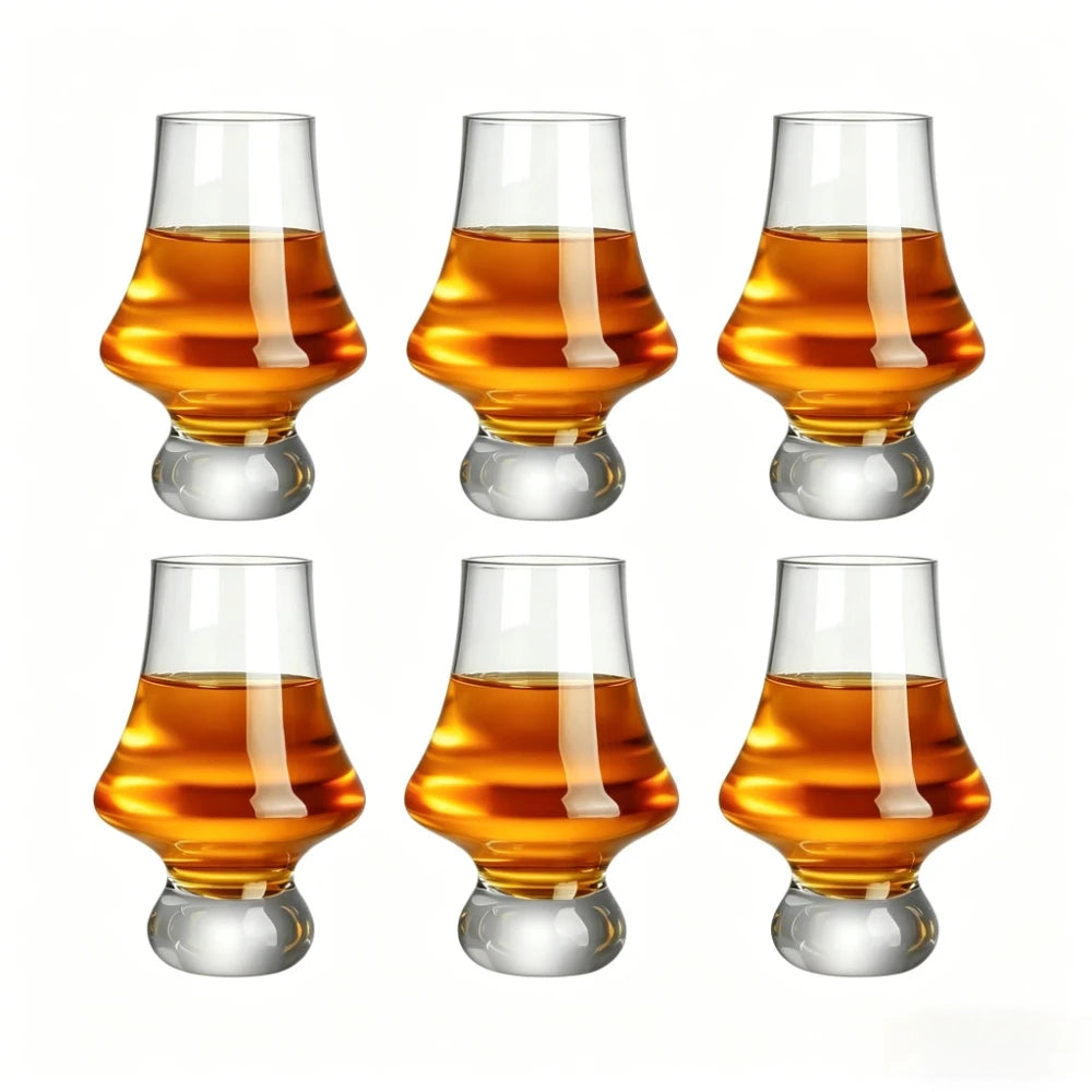 PDQ Crystal Whiskey Glass — Handmade Tulip Design Tasting Cup