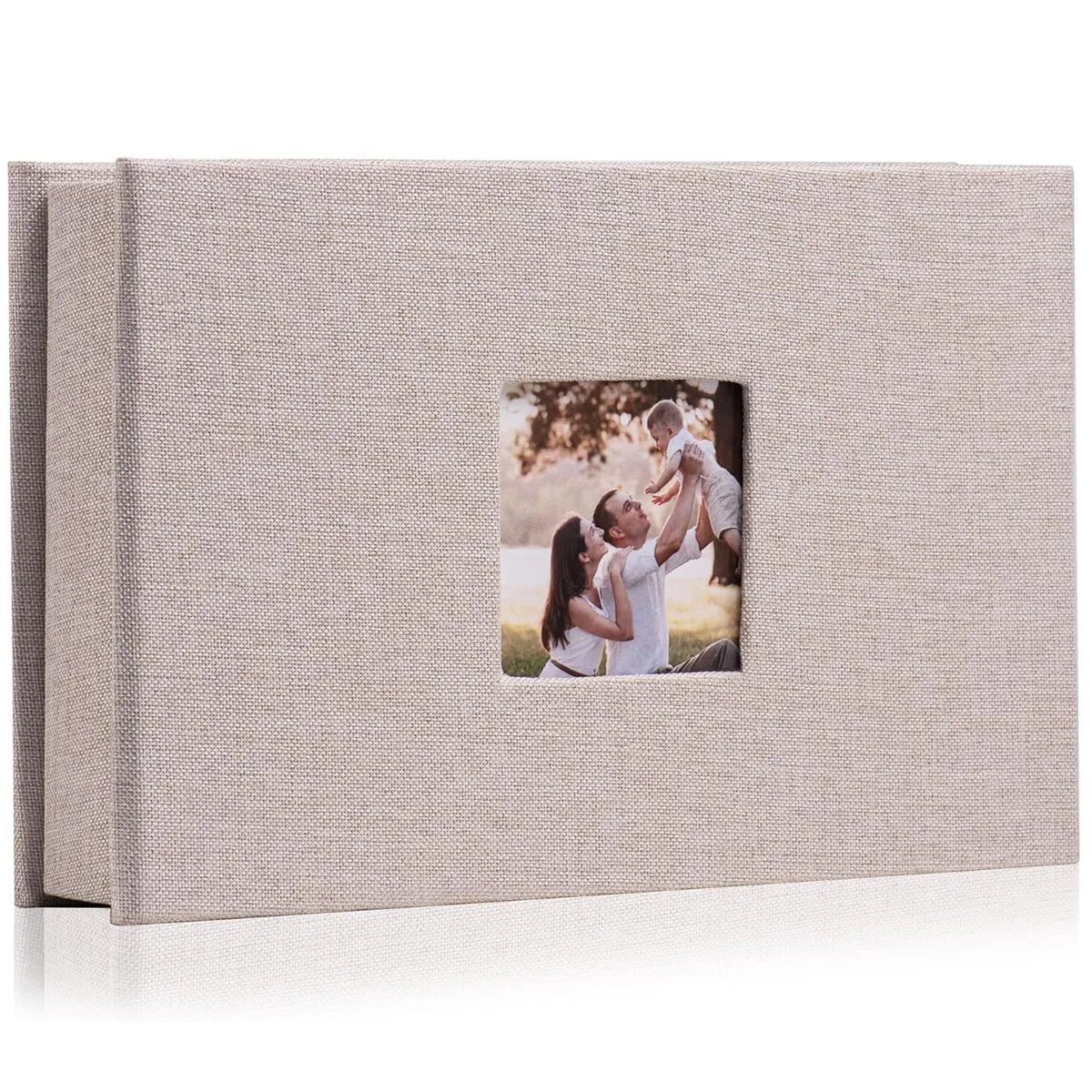 Linen Cover Photo Album — 4x6 Memory Book with 100 Photo Capacity