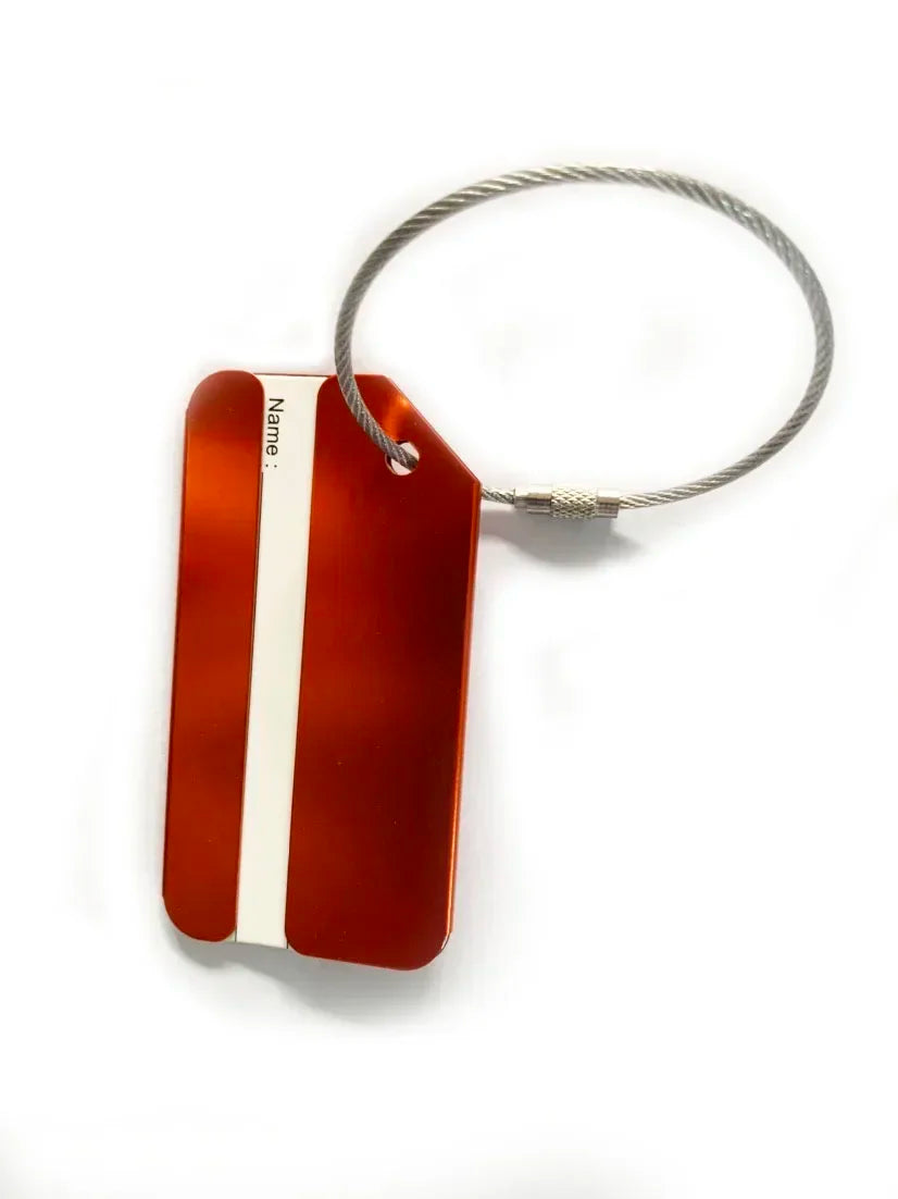 eTya Aluminum Alloy Luggage Tag — Durable Suitcase ID Holder for Travel