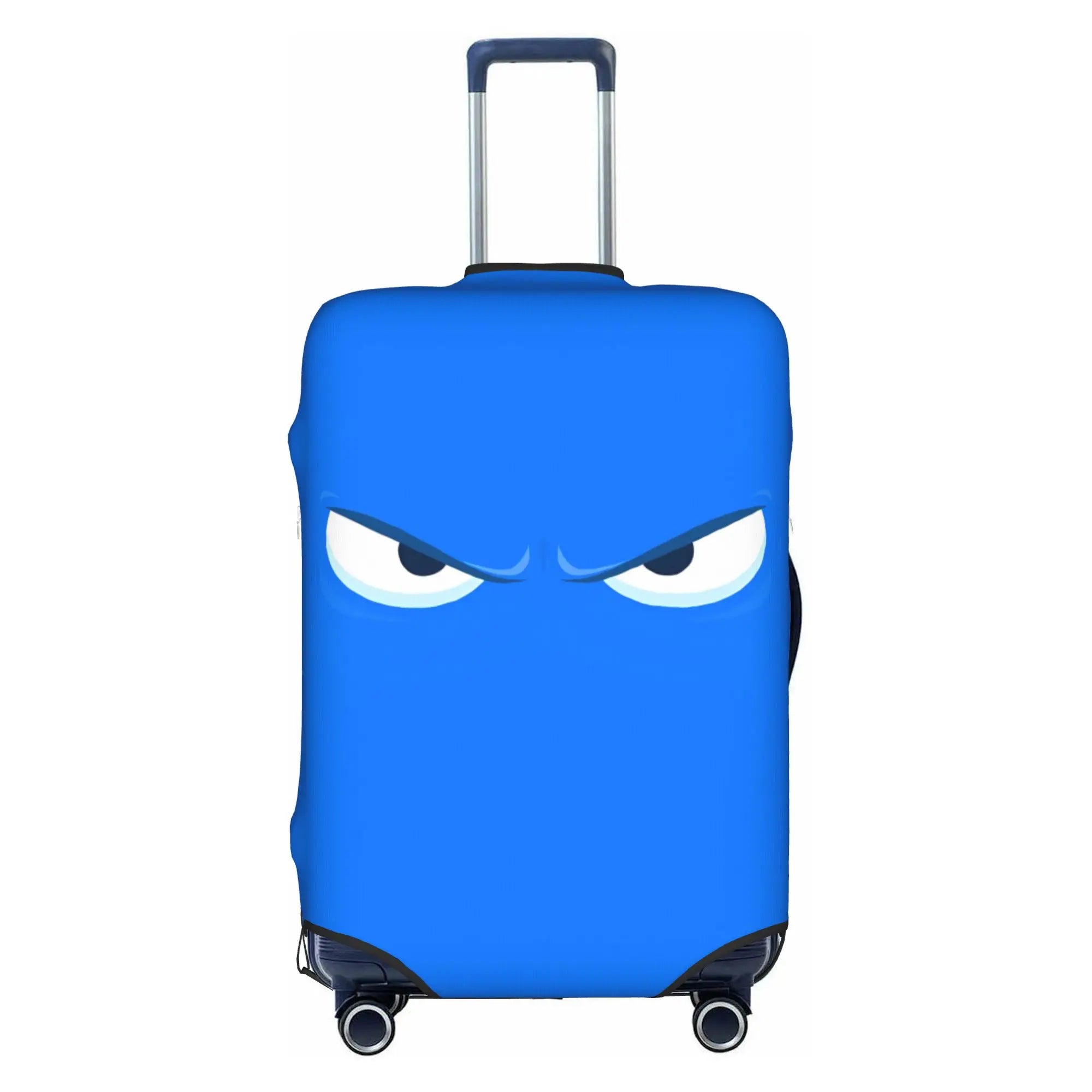 Funny Face Luggage Cover — Protective Cartoon Suitcase Protector