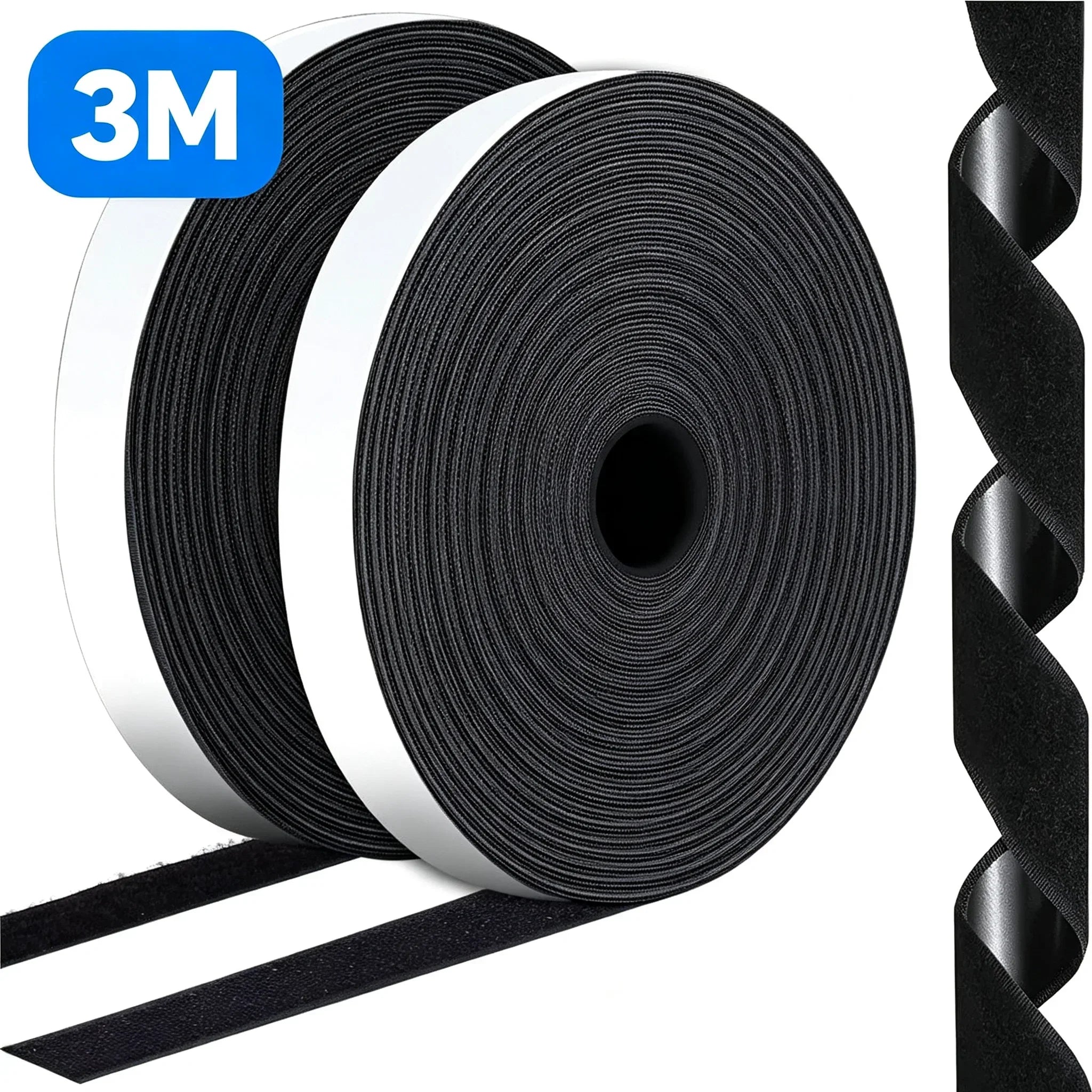 Self-Adhesive Hook and Loop Fastener Roll — Versatile Double-Sided Magic Tape