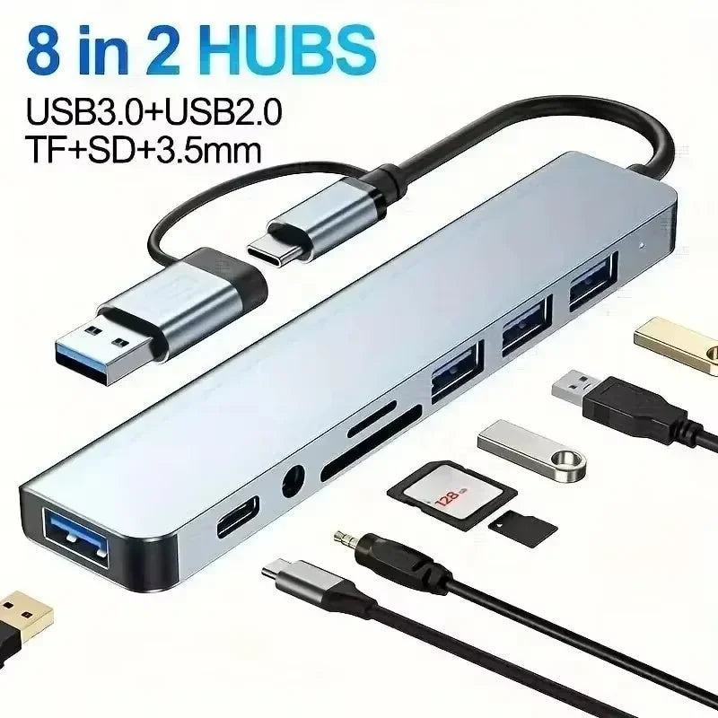 7-in-1 USB-C Hub — High-Speed Aluminum Multi-Port Extender