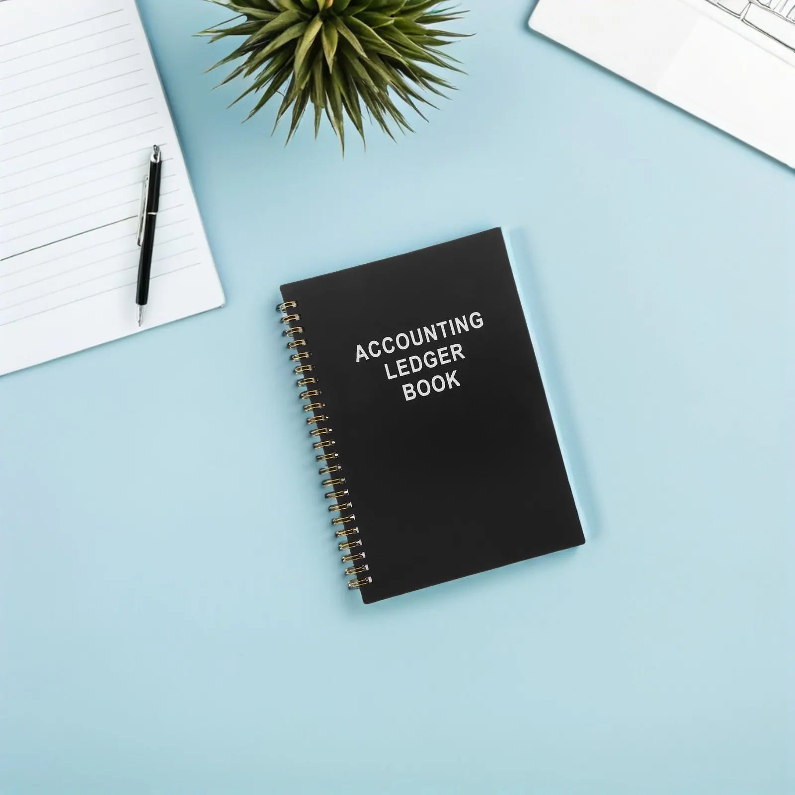 Accounting Ledger Book — Spiral Bound Expense Tracker & Finance Log