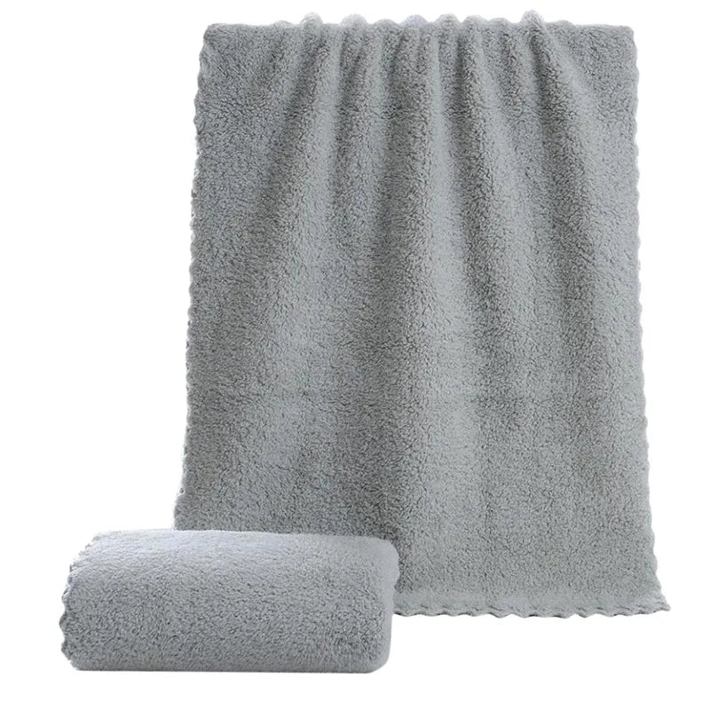 Beeinch Microfiber Coral Velvet Face Towel — Ultra Absorbent Soft Drying Cloth