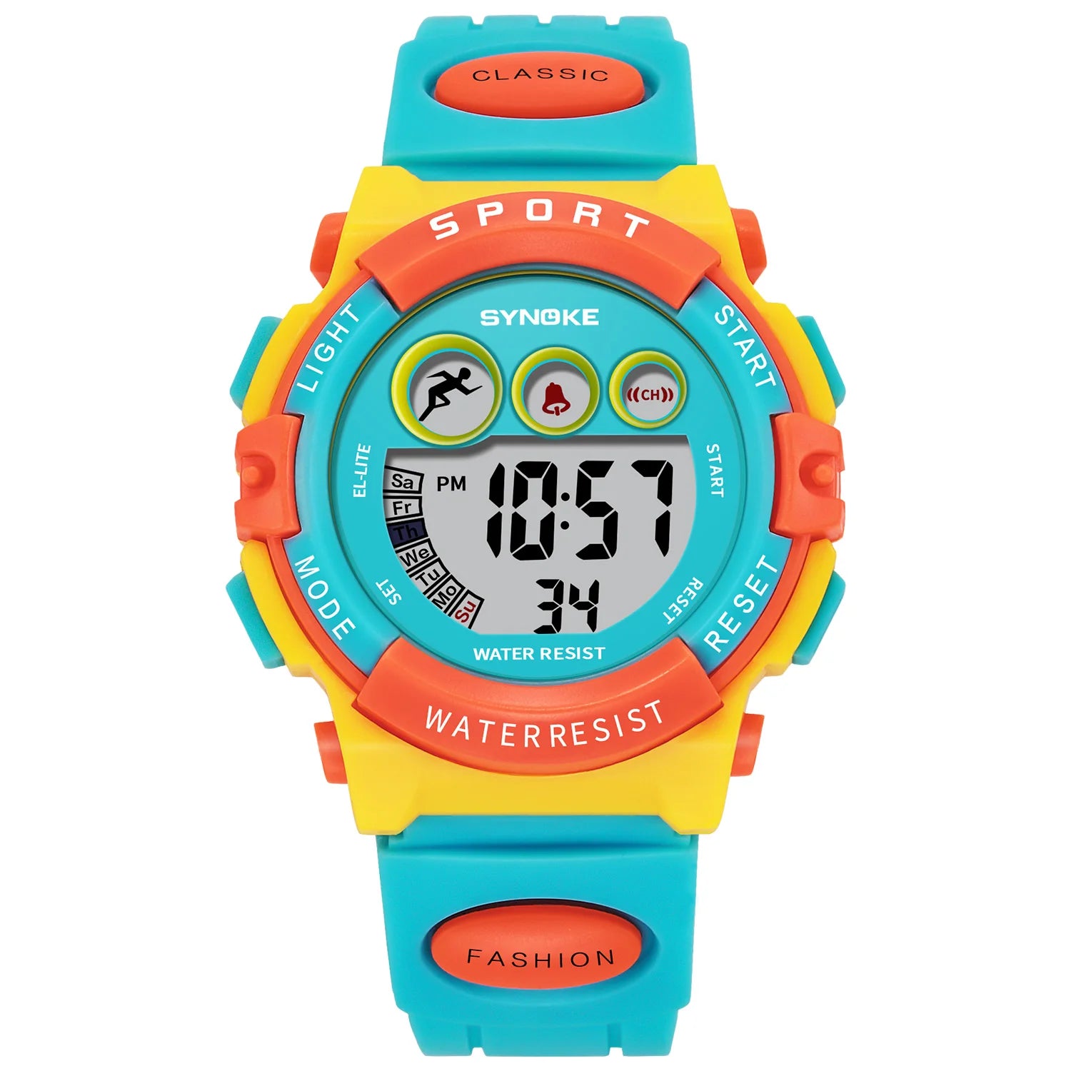 SYNOKE Digital Kids Watch — Waterproof Sport Wristwatch with LED Light