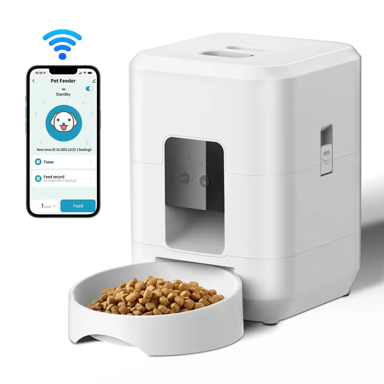 ZYfeeder Automatic Pet Feeder — Timed Portion Control Dispenser