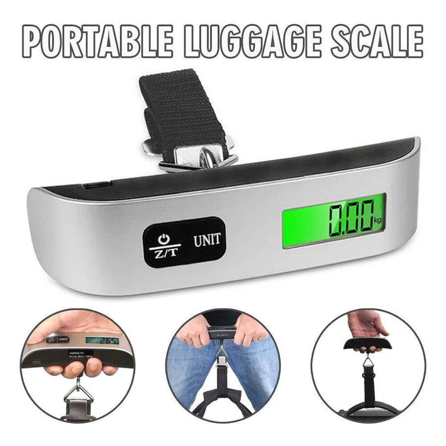 Digital Luggage Scale — Portable Handheld Weight Checker for Travel