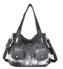 Venn Angel Women's Large Shoulder Bag — Versatile PU Leather Hobo Handbag