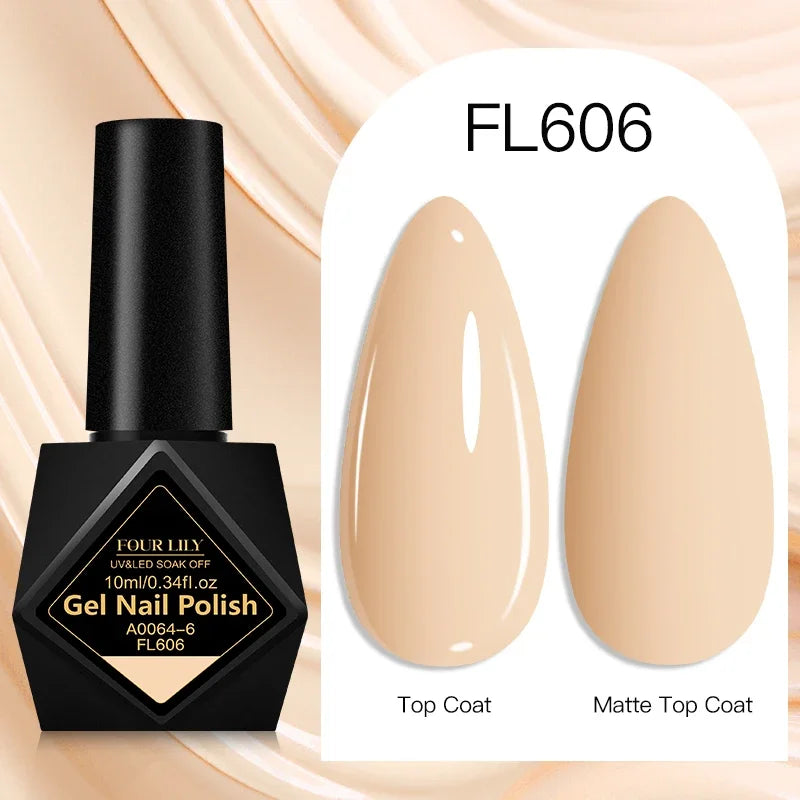 Four Lily Gel Nail Polish — Long Lasting Semi-Permanent Manicure Set