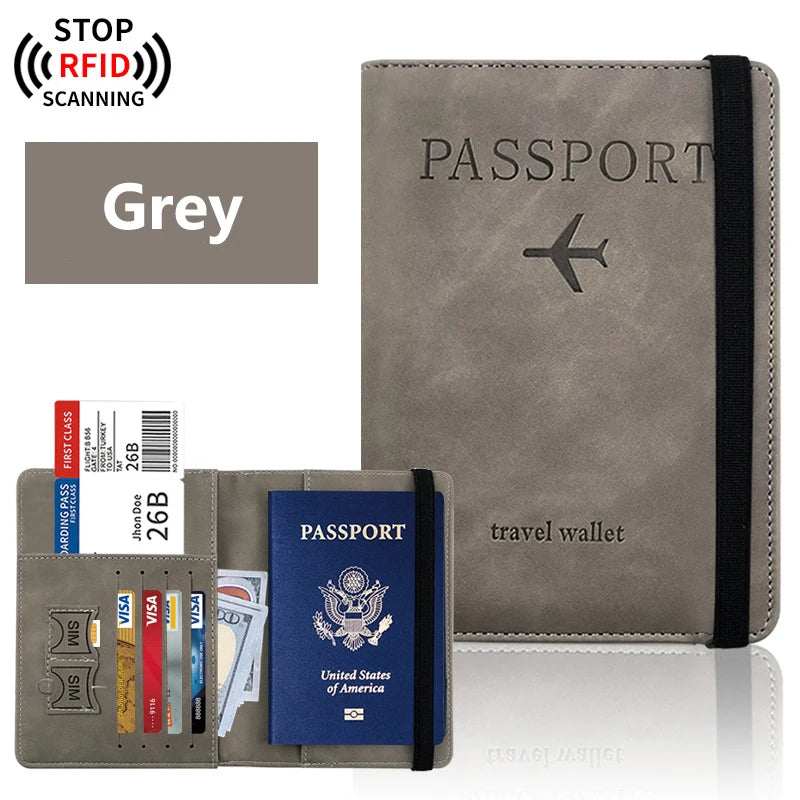 RFID Blocking Passport Holder — Secure Travel Document Organizer