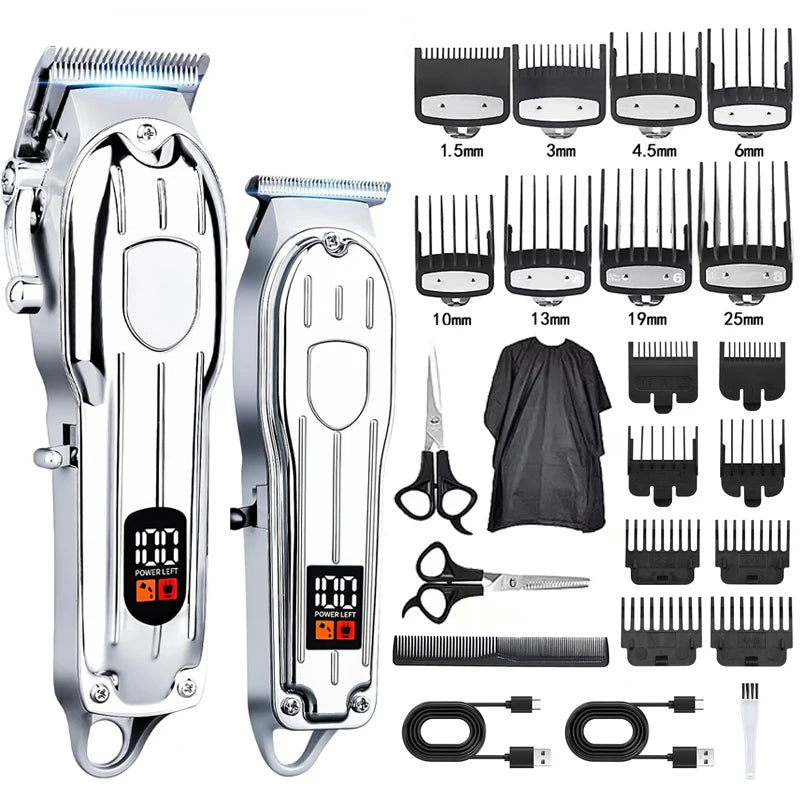 Edieu Professional Electric Hair Clippers — Cordless Trimmer Set for Men